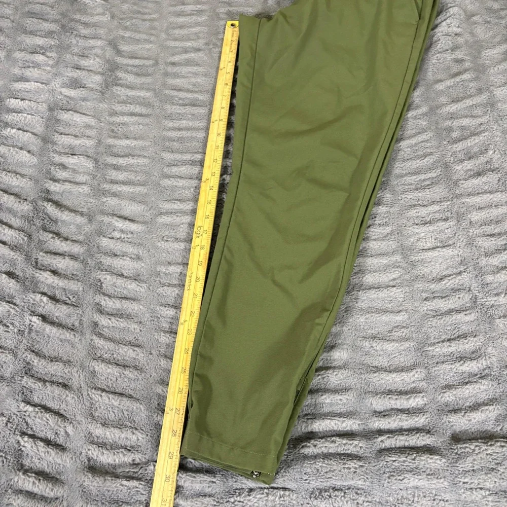 Primo Golf Joggers Mens 34 Regular Olive Green Stretch Performance Ankle Zip
